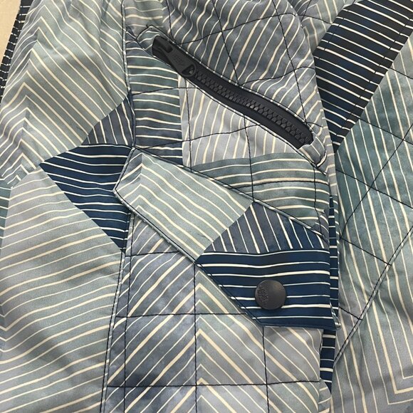 Free People Movement Printed All Prepped Bib Overalls. Indigo Patch XS  *NWOT* - Picture 7 of 9